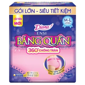 Băng vệ sinh quần Diana size M-L (5 miếng)